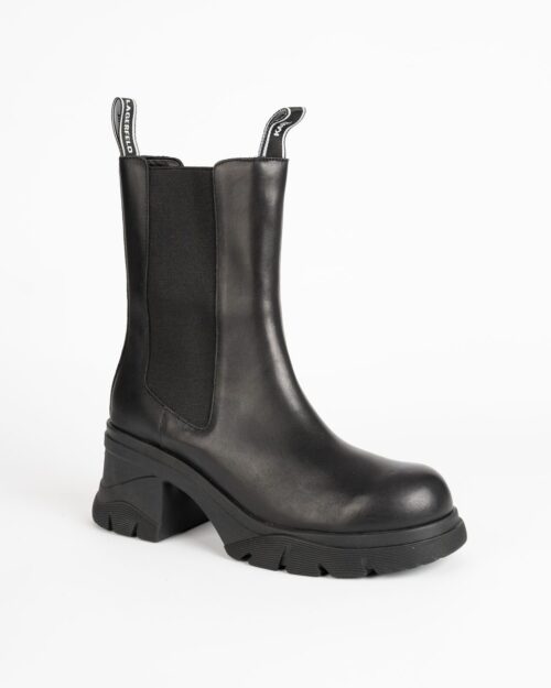 - Кожени боти с текстил Karl Lagerfeld Bridger Midi Gore Boot - KL 42260 000 1