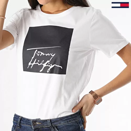 - Дамска тениска Tommy Hilfiger - WW0WW31095 0