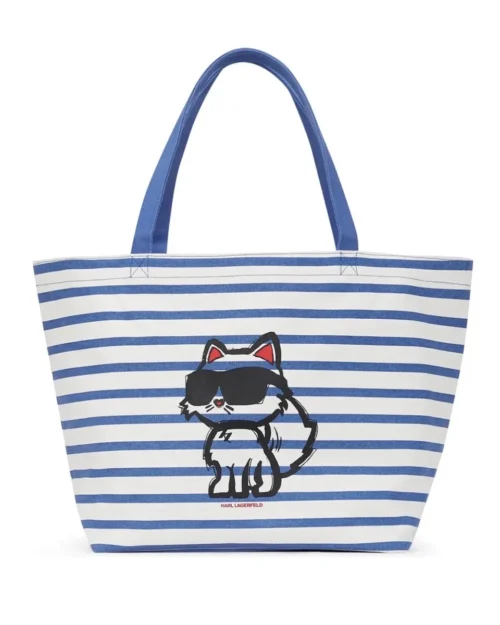 Чанта IKON WHITE AND BLUE STRIPES - A2W50025 - Karl Lagerfeld