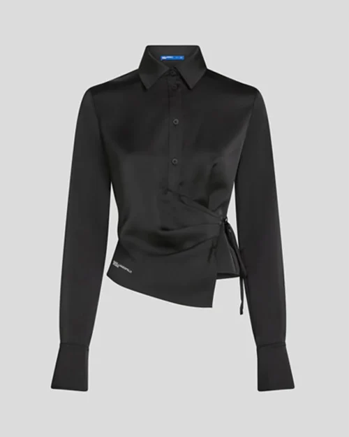 - Дамска риза KLJ SATIN BLOUSE - a3w11008 2
